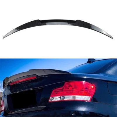 Rear Trunk Spoiler Wing Carbon Fiber For 2007-2013 BMW 1 Series E82 E88 Coupe - Image 1 of 2