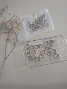 20 Herzanhänger Perlen Charm Schmuck Ketten Armbänder  - Bild 1 von 2