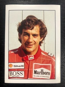 AYRTON SENNA STICKER THE GREAT CHAMPIONS OF SPORT #30 EDIGAMMA NEW MINT - Picture 1 of 2