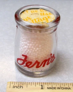 barattolo bottiglia vetro mini creme felci vintage, tazza caffè logo arredamento fantastico - Foto 1 di 5