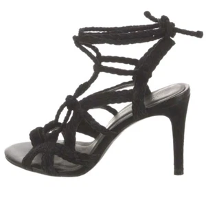 NWOB Joie Tonni Women's Size 9.5 Black Strappy Leather 3'' Heels - Picture 1 of 9