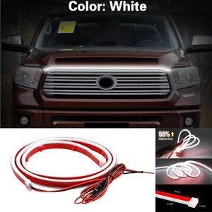 86" Dynamic LED Running Light Front Hood Strip Ambient Lamp For Toyota Tundra - Imagen 1 de 9