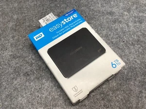 WD - Easystore 6TB External USB 3.2 Gen 1 Portable Hard Drive - Black - Picture 1 of 6