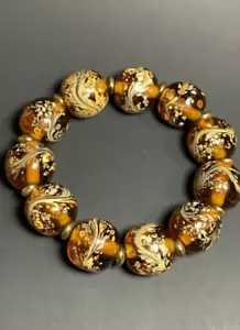 Pteris Coloured Glass Handmade beads Bracelet（Liuli ) - 120g - Picture 1 of 6