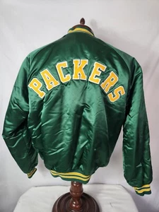 🚨🔥Vintage Chalk Line XL Green Bay Packers Starter Style Spellout Jacket Rare! - Picture 1 of 12