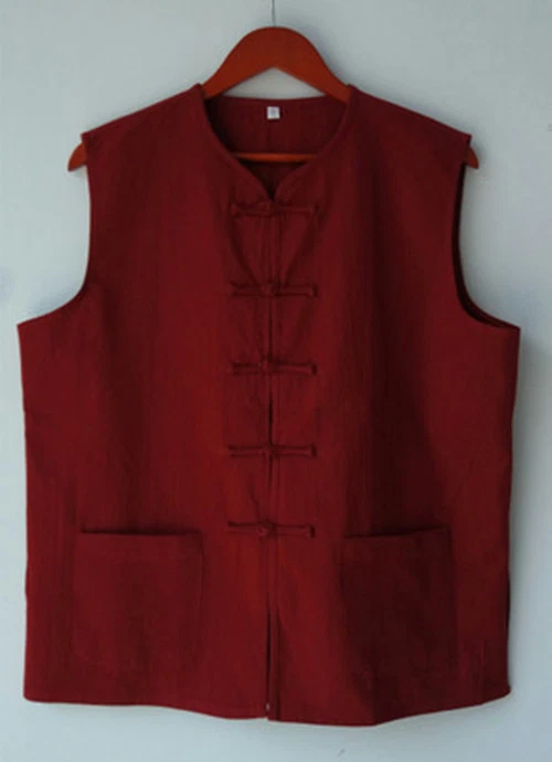 100% cotton Chinese Kung Fu Shaolin traditional martial arts vest jacket T-shirt - Image 1 of 1