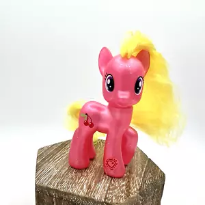 my little pony cherry berry perlado g4 rosa amarillo 2010 pelo cepillable - Imagen 1 de 6