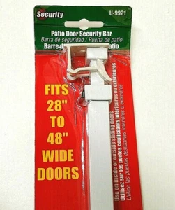 Barra de seguridad para puerta de patio corredera U-9921 - Bloqueador de puerta 28 a 48" ajuste - Imagen 1 de 9