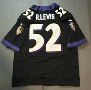 Ray Lewis #52 Baltimore Ravens NFL Football Nike Black Jersey Size 48 / XL - Picture 1 of 3