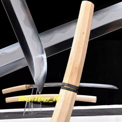 Navaja Afilada Damasco Espada Samurai Japonesa Shirasaya Katana Cuerno de Buey Koiguchi Foto 1 de 4