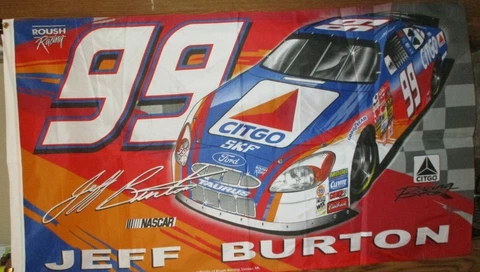 Jeff Burton # 99 CITGO SINGLE SIDED 3 x 5 FLAG ! FAST SHIPPING ! Cover