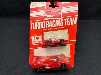 Corgi Coca-Cola Turbo Racing Team. 2 Cars. Made in Gt. Britain. New N.O.S.  (PC) - Image 1 of 4