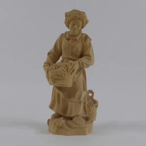 Figura de madera mujer viticultora madera tallada natural Edgar pesado Oberammergau (220) - Imagen 1 de 7