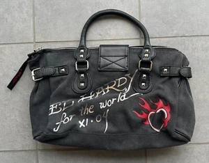 Ed Hardy Canvas Tasche 'For the World 2004' Christian Audiger *Rarität / Selten* - Bild 1 von 3
