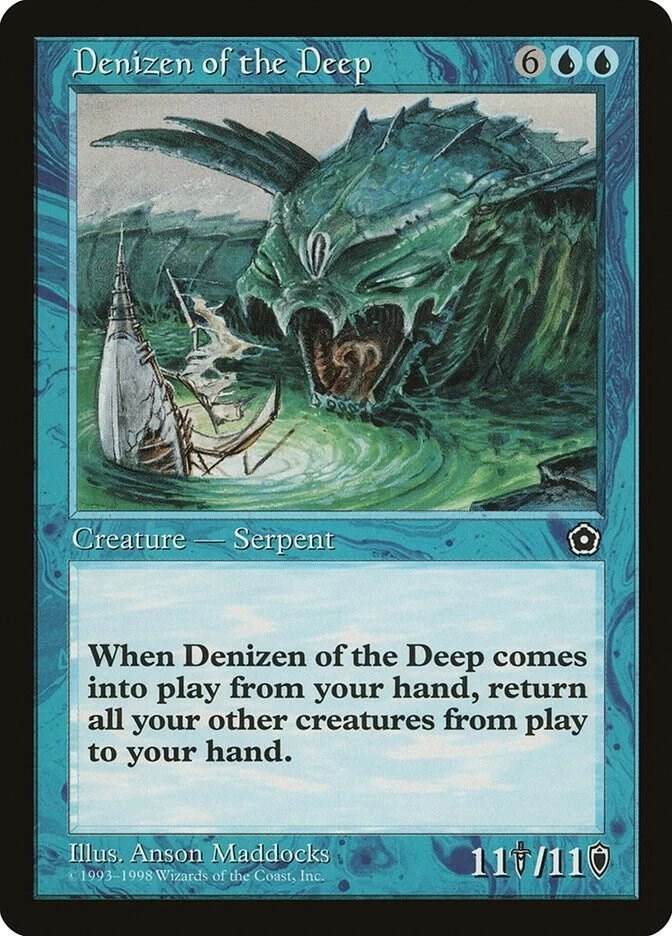 MTG Denizen of the Deep | Portal Second Age Regular NM - Image 1 of 1