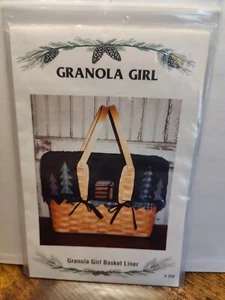 Granola Girl Sewing Basket Liner Pattern #250 Cabin Pine Trees 1997 - Picture 1 of 12
