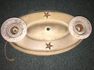 VINTAGE Art Deco Sconce Dual Light Fixture - Picture 1 of 3
