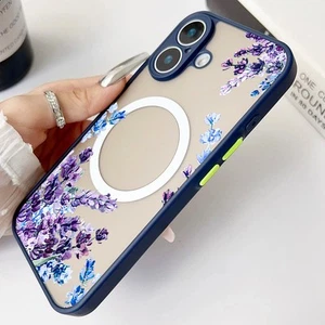 Für iPhone 16 Pro Max 15 14 13 12 11 Magsafe Acryl Hard Case Soft Frame Cover - Bild 1 von 27
