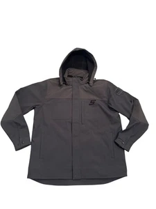 Snap On Tools Hooded Jacket Quilted Insulated Winter Coat Zip Up Gray XL - Picture 1 of 10
