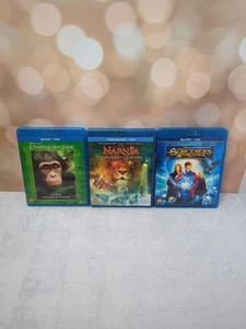 Disney Blu Ray 3 Movie Lot Narnia Sorcerer's Apprentice Chimpanzee - Imagen 1 de 11
