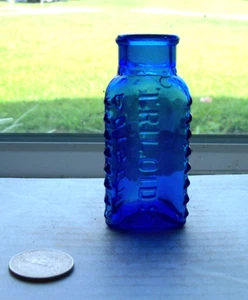 STUNNING FANCY BLUE POISON EMBOSSED,  POISON, TRILOIDS - Picture 1 of 2