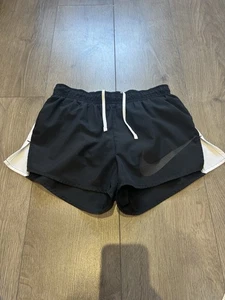 Nike Dri-FIT Running Shorts Black Ladies Size XS Lined VGC - Picture 1 of 10