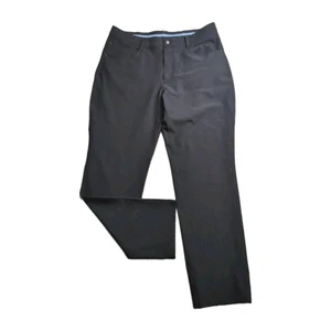 Footjoy Golf Chino Pant Men 36x32 Solid Black 4-Way Stretch Athletic Fit (24193) - Picture 1 of 10