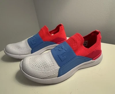 Zapatillas deportivas APL Athletic Propulsion Labs Techloom Bliss para mujer 6,5 blanco naranja azul Foto 1 de 4