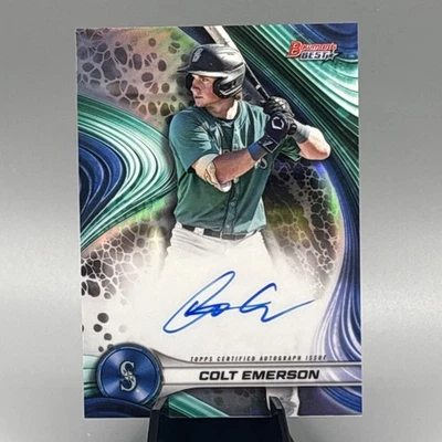 2024 Bowman's Best of 2024 autógrafos refractores B24CE Colt Emerson automático BB Foto 1 de 4