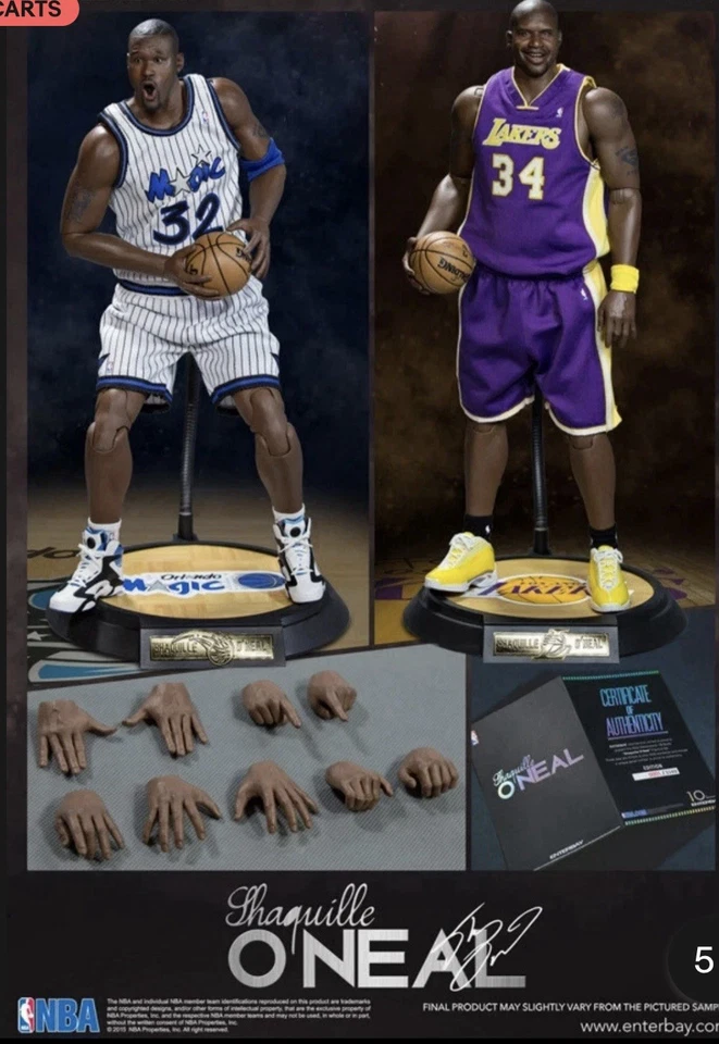 Enterbay NBA Real Masterpiece 1/6 Scale Shaquille O'Neal Duo Pack - Image 1 of 4