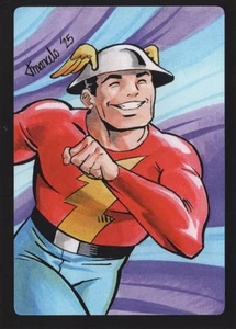 PRINT  JSA - The Flash (Jay Garrick) #1 Sketch Card Limited Ed. Set of 12 ACEO - Picture 1 of 3