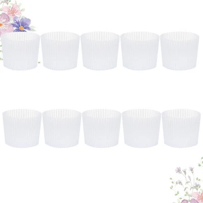 10 Pcs Insulated Silicone Cup Sleeve Reusable Sleeves Bottle Protective - Image 1 of 4