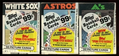 1986 Topps Test jumbo Cello Packs Lot of 3 Amazing 50 card packs A_2726 - Image 1 of 2