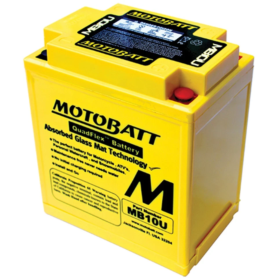 Motobatt Battery For Suzuki TC185 Ranger 185cc 74-77 12N10-3A-2 12N10-3B Foto 1 de 3