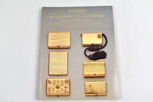 Sotheby's Russian Works os Art & Faberge Portrait Miniatures Gold Boxen 1988 - Bild 1 von 6