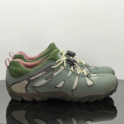 Merrell Chameleon 8 Stretch Waterproof Women’s 4.5W Green Hiking Trail Shoes - Image 1 of 4