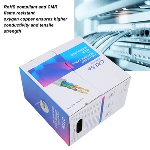 Cat5e Ethernet Cable UTP 1000ft PVC Oxygen Free Copper CMR Flame Retardant I NEW - Zdjęcie 1 z 12