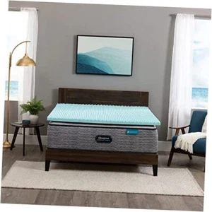 Cool Wave Convoluted Pressure-Relieving Memory Foam Mattress Twin XL 2 Inch - Picture 1 of 7