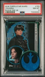 2016 Topps Rogue One Jyn Erso Clear Cel Acrylic UK “Rookie” PSA 8 POP 1 - Picture 1 of 2