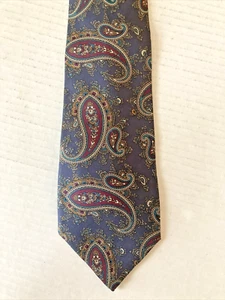 Surrey Men's Necktie Tie All Silk Made in USA Paisley Multicolor - Picture 1 of 6