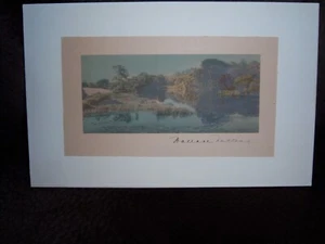 WALLACE NUTTING Signed Hand Colored Photograph 1920 - Picture 1 of 3