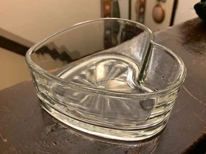 Libbey Glass Collectible Heart Shaped Glass Bowls Nut/Candy Dish - Picture 1 of 11