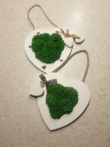 ❤️❤️Moos, Moosbild, Herz, 100% Handarbeit, Unikat, Bollenmoos, Geschenkidee - Bild 1 von 6