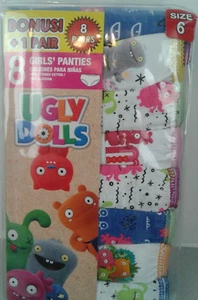 Ugly Dolls Girls 100% Cotton Package Of 8 Girls Panties Size 6 - New        (67) - Picture 1 of 12
