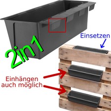 Pflanzkasten Einsatz für Euro Paletten Blumenkasten Blumentopf Pflanztopf Kübel