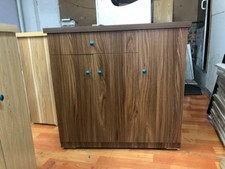 brown multi-purpose household closet