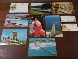 Florida Landscape Landmark Scenic Vintage Postcards Piers Citrus Tower Casbah - Picture 1 of 5