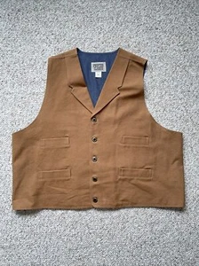 Frontier Classics Old West Victorian Tan Single Breasted Vest 2XL - Picture 1 of 7
