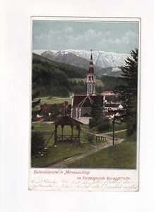 274) Heilandskirche in MÜRZZUSCHLAG mit Roseggerruhe 1909 - Bild 1 von 2