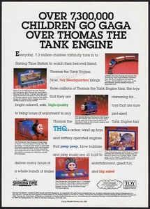 THOMAS THE TANK ENGINE - Original 1993 Trade AD / Poster _ THQ Toy WERBUNG - Bild 1 von 1